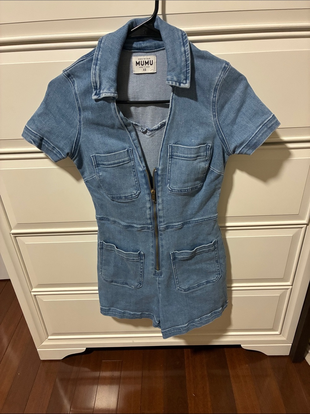 Denim Romper - Picture 2 of 2